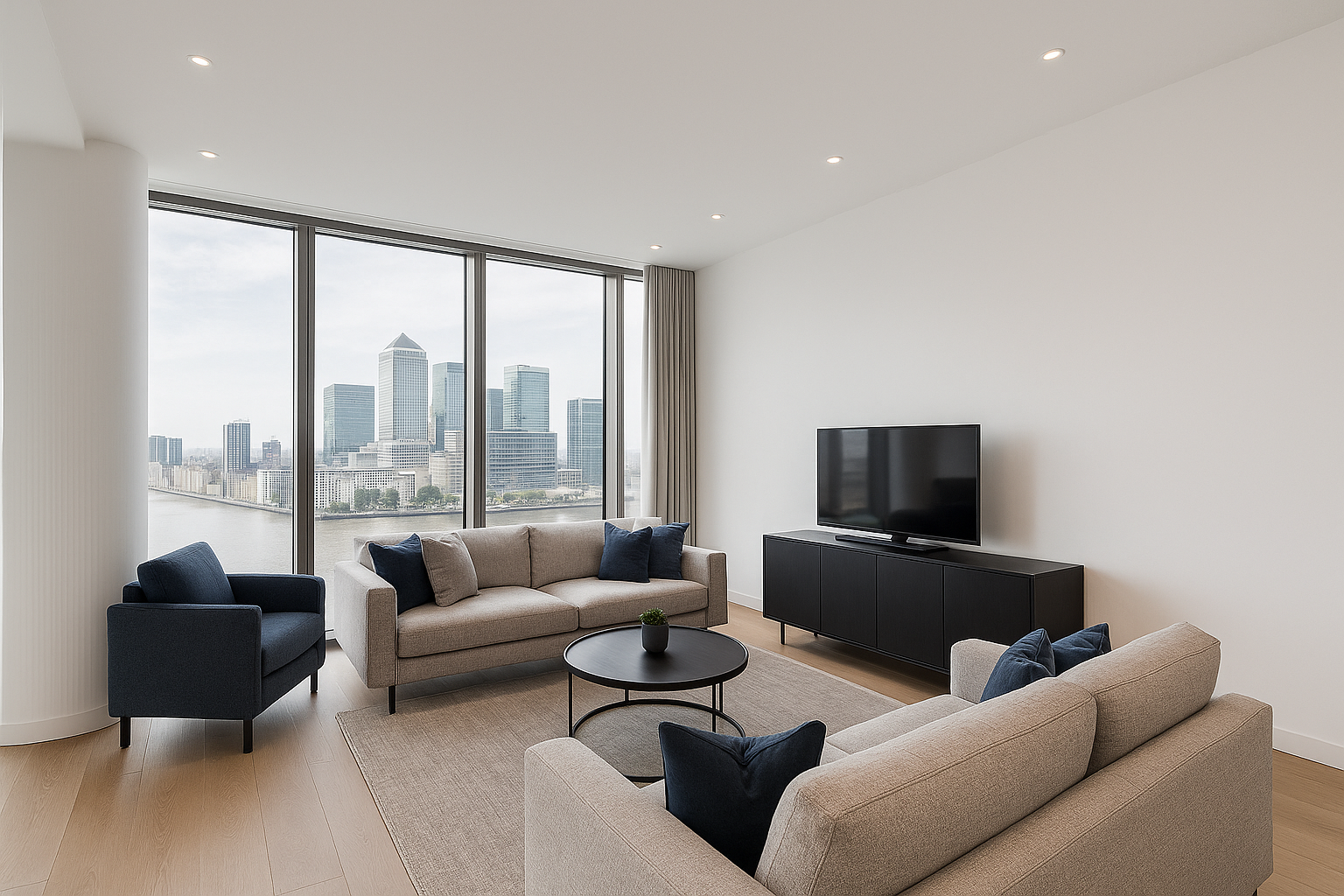 Canary Wharf living room